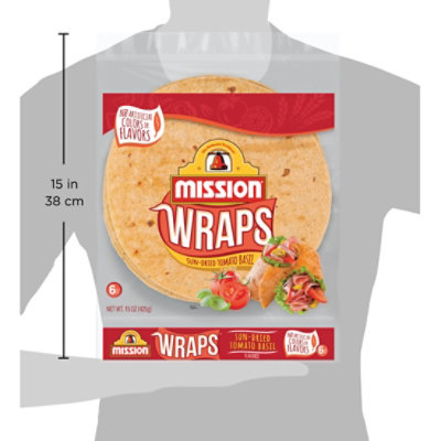 Mission Wraps Sun-Dried Tomato Basil Bag 6 Count - 15 Oz - Image 5