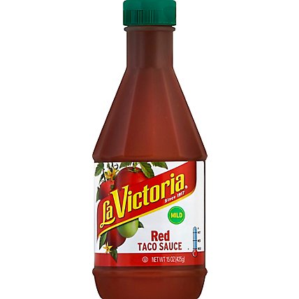 La Victoria Sauce Taco Red Mild Bottle - 15 Oz - Image 2