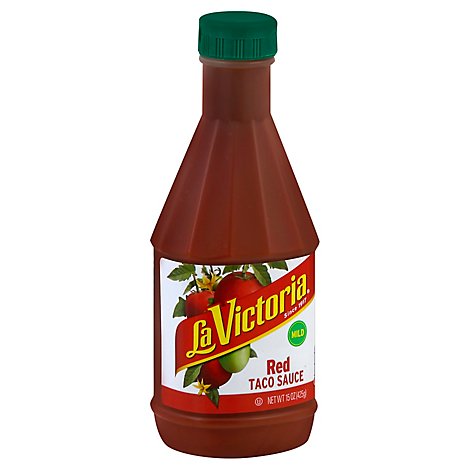 La Victoria Sauce Taco Red Mild Bottle - 15 Oz
