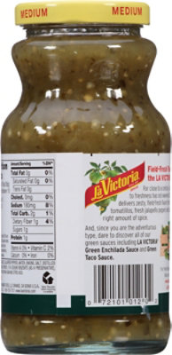 La Victoria Salsa Verde Thick N Chunky Medium Jar - 16 Oz - Image 6