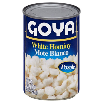 Goya Hominy White Can - 15 Oz - Image 1