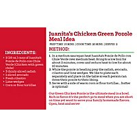 Juanitas Foods Soup Pozole De Pollo Chicken & Hominy Can - 25 Oz - Image 4