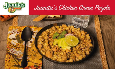 Juanitas Foods Soup Pozole De Pollo Chicken & Hominy Can - 25 Oz - Image 5