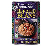 Amy's Refried Beans with Green Chiles - 15.4 Oz