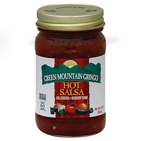 Green Mountain Gringo Salsa Hot Jar - 16 Oz