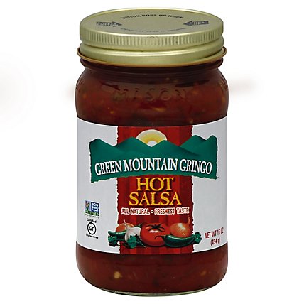 Green Mountain Gringo Salsa Hot Jar - 16 Oz - Image 1