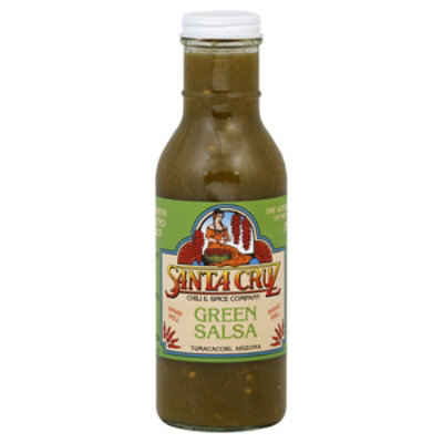 Santa Cruz Chili Spice Co. Salsa Green Bottle 12 Fl. Oz