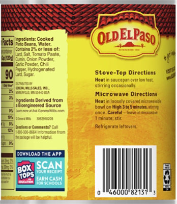 Old El Paso Beans Refried Traditional Can - 31 Oz - Image 5