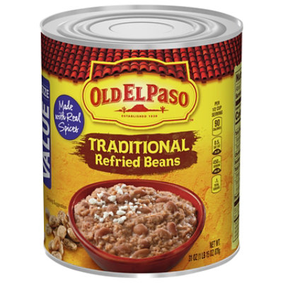 Old El Paso Beans Refried Traditional Can - 31 Oz - Image 1
