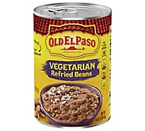 Old El Paso Beans Refried Vegetarian Can - 16 Oz