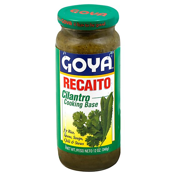 Goya Recaito Cooking Base Cilantro Jar - 12 Oz