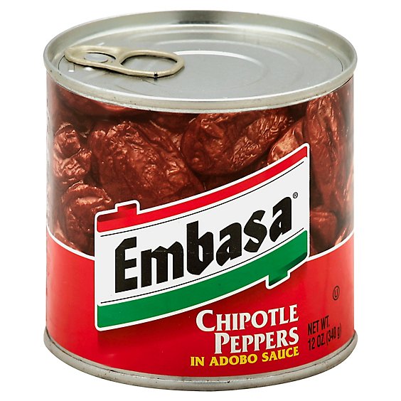 Embasa Peppers Chipotle in Adobo Sauce Can - 12 Oz