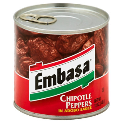 Embasa Peppers Chipotle in Adobo Sauce Can - 12 Oz - Image 1