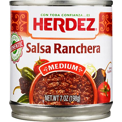 Herdez Salsa Ranchera Medium Can - 7 Oz - Image 2