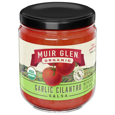 Muir Glen Organic Salsa Garlic Cilantro Jar - 16 Oz - Image 3