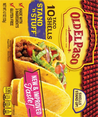 Old El Paso Taco Shells Stand N Stuff Box 10 Count - 4.7 Oz - Image 6