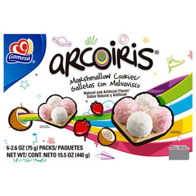 Gamesa Cookies Arcoiris Marshmallow - 6-2.6 Oz - Image 2