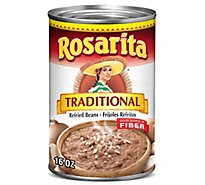 Rosarita Beans Refried Traditional Can - 16 Oz