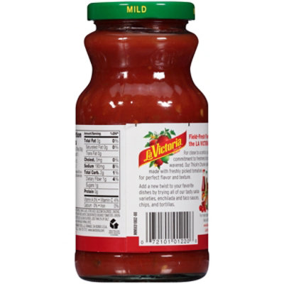 La Victoria Salsa Thick N Chunky Mild Jar - 16 Oz - Image 5