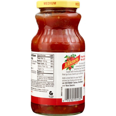 La Victoria Salsa Thick N Chunky Medium Jar - 16 Oz - Image 5