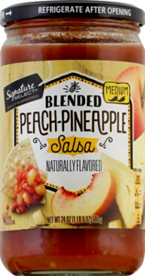 Signature SELECT Peach Pineapple Medium Salsa Jar - 24 Oz - Image 2