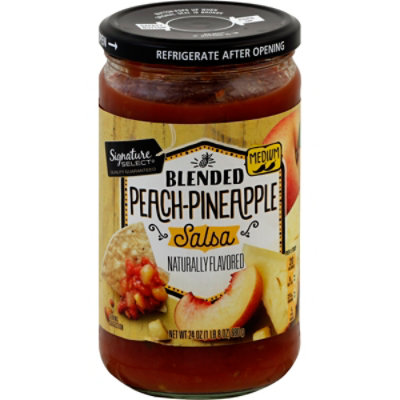 Signature SELECT Peach Pineapple Medium Salsa Jar - 24 Oz - Image 1