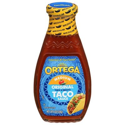 Ortega Taco Sauce Thick & Smooth Original Medium Bottle - 8 Oz - Image 1