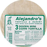 Alejandros Tortilla Corn Mini Pack 36 Count - 18 Oz - Image 2
