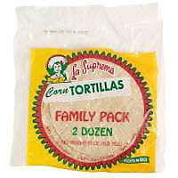 La Suprema Tortillas Corn Family Pack 24 Count - 17 Oz - Image 1