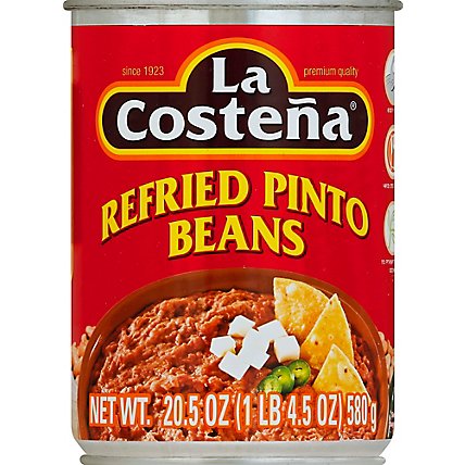 La Costena Beans Refried Pinto Can - 20.5 Oz - Image 2