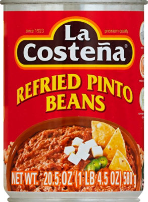 La Costena Beans Refried Pinto Can - 20.5 Oz - Image 2