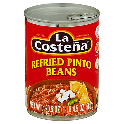 La Costena Beans Refried Pinto Can - 20.5 Oz - Image 1