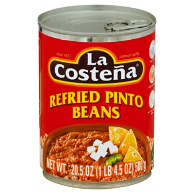 La Costena Beans Refried Pinto Can - 20.5 Oz - Image 1