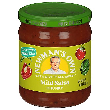 Newmans Own Salsa Mild Chunky Jar - 16 Oz - Image 3
