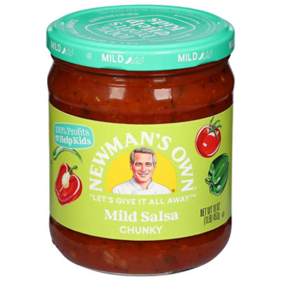 Newman's Own Salsa Mild Chunky Jar - 16 Oz - Image 1