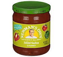 Newmans Own Salsa Mild Chunky Jar - 16 Oz