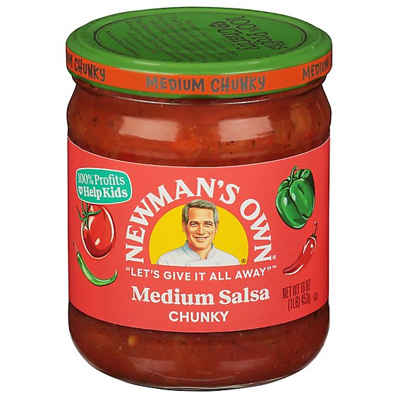 Newmans Own Salsa Medium Chunky Jar - 16 Oz