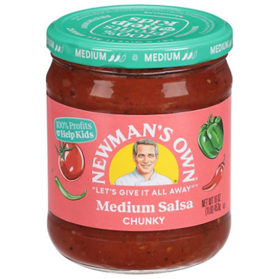 Newmans Own Salsa Medium Chunky Jar - 16 Oz