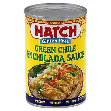 HATCH Sauce Enchilada Gluten Free Green Chile Medium Can - 15 Oz