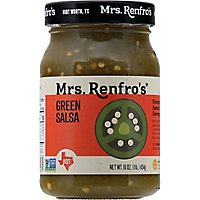 Mrs. Renfros Gourmet Salsa Green Jalapeno Hot - 16 Oz - Image 2