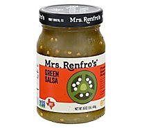 Mrs. Renfros Gourmet Salsa Green Jalapeno Hot - 16 Oz