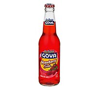 Goya Refresco Soda Strawberry Bottle - 12 Fl. Oz.