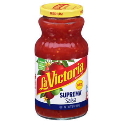 La Victoria Salsa Suprema Medium Jar - 16 Oz - Image 1