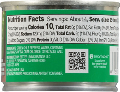 Signature SELECT Green Chiles Fire Roasted Diced Mild Can - 4 Oz - Image 5
