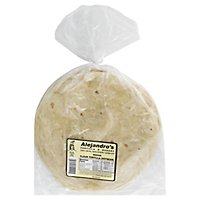 Alejandros Tortilla Flour Soybean Medium Pack 12 Count - 18 Oz - Image 1