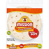 Mission Tortillas Flour Soft Taco Super Soft 10 Count - 17.5 Oz - Image 2