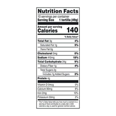Mission Super Soft Flour Tortillas Soft Taco Size - 10 Count - Image 3