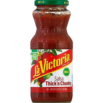 La Victoria Salsa Thick N Cuncky Mild Jar - 24 Oz - Image 2