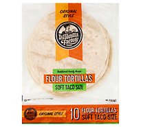 La Tortilla Factory Tortillas Flour Soft Taco Size Bag 10 Count - 15 Oz