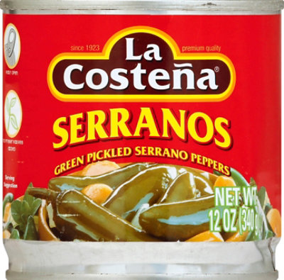 La Costena Serranos Can - 12 Oz - Image 2